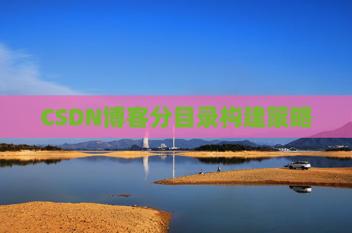 CSDN博客分目录构建策略